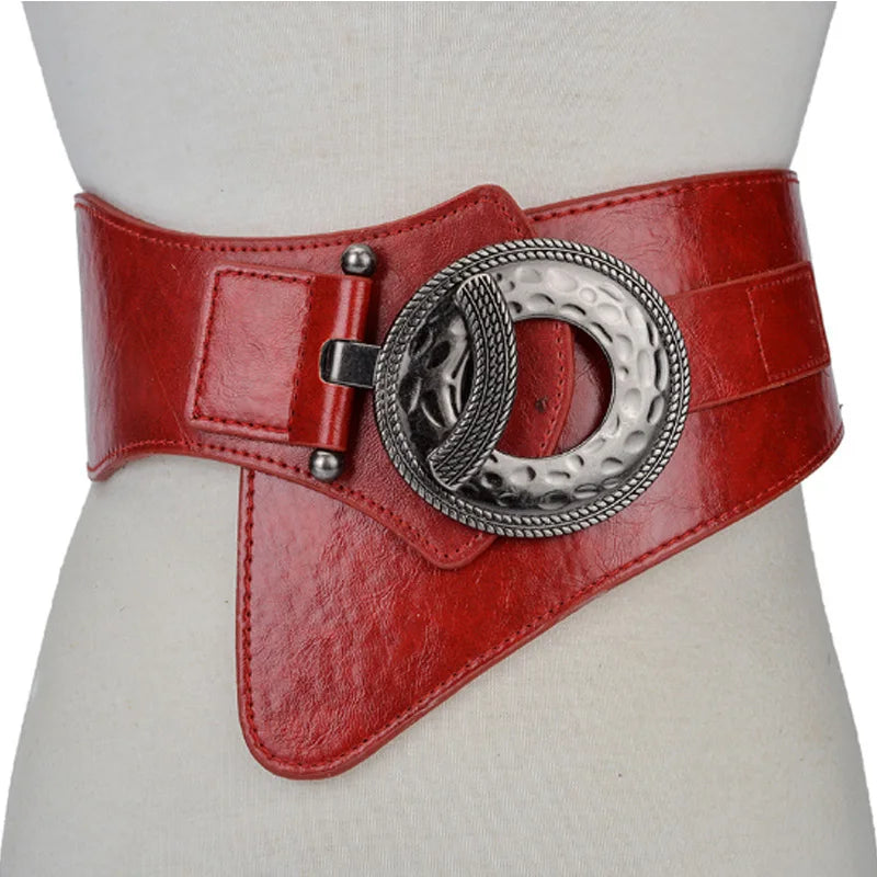 Hot Fashion Women Wide Waist Elastic Stretch Belt  Belts For Women