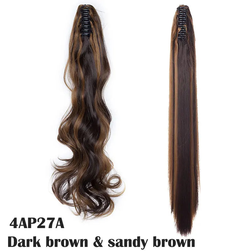 Claw Clip On Ponytail Hair Extension Synthetic Ponytail Extension Hair