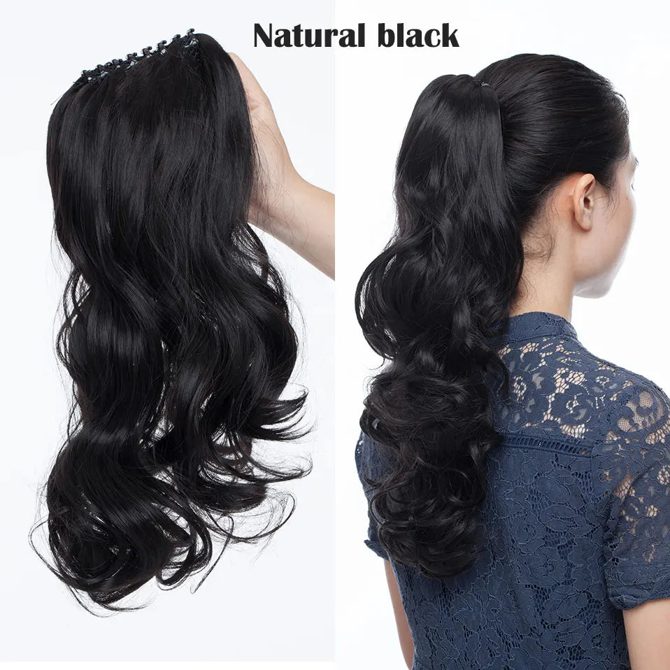 Claw Clip On Ponytail Hair Extension Synthetic Ponytail Extension Hair