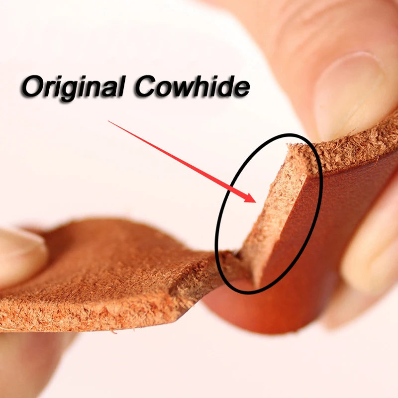 Natural Skin Cowhide Belt Vintage Alloy Pin Buckle Casual Leather Belt