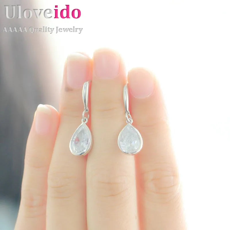 Crystal Water Drop Earrings  Rhinestone Hanging Earings
