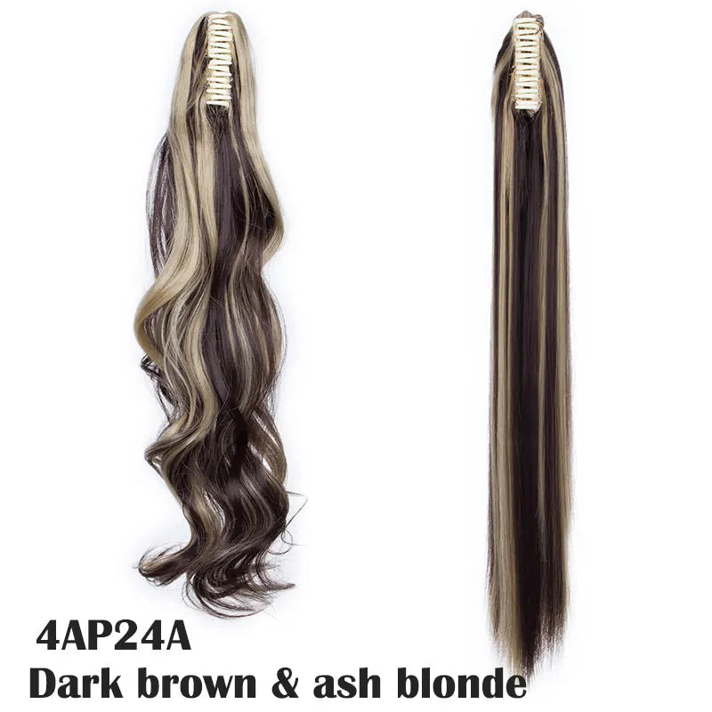 Claw Clip On Ponytail Hair Extension Synthetic Ponytail Extension Hair