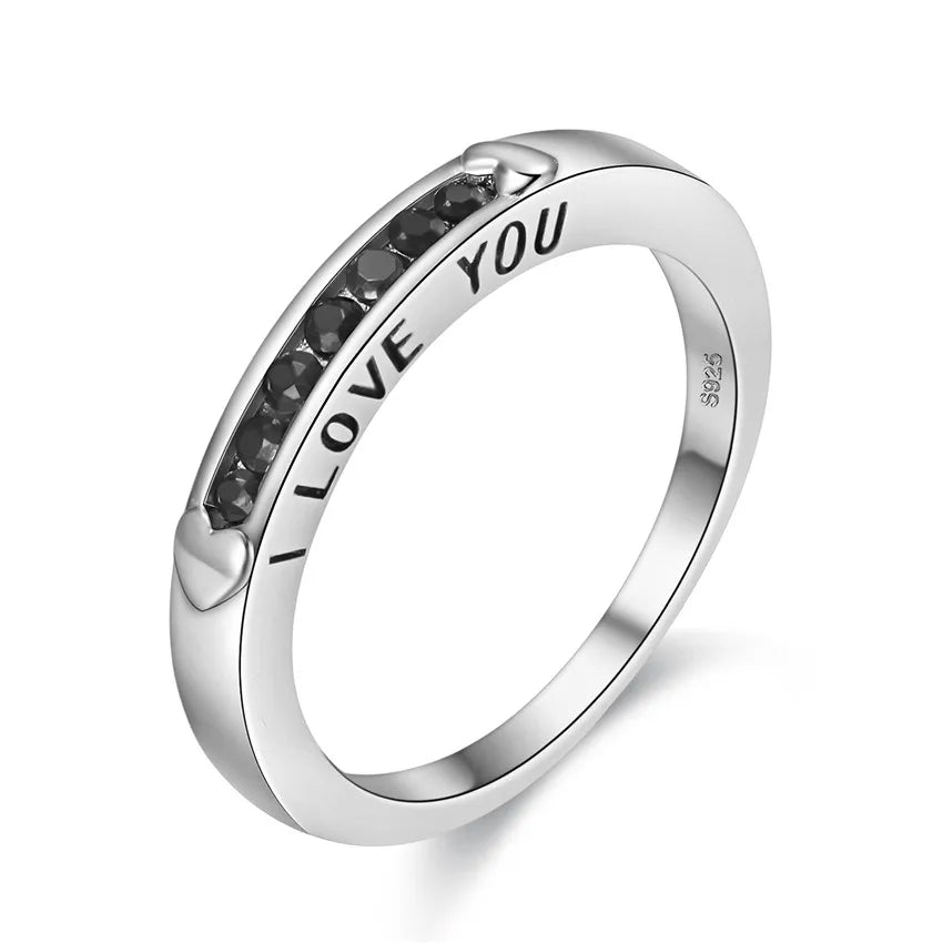 Couple Rings Silver Color Paired Ring