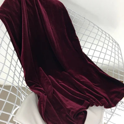 Velvet Maxi Skirt, High Waist, Long, Maxi, Straight