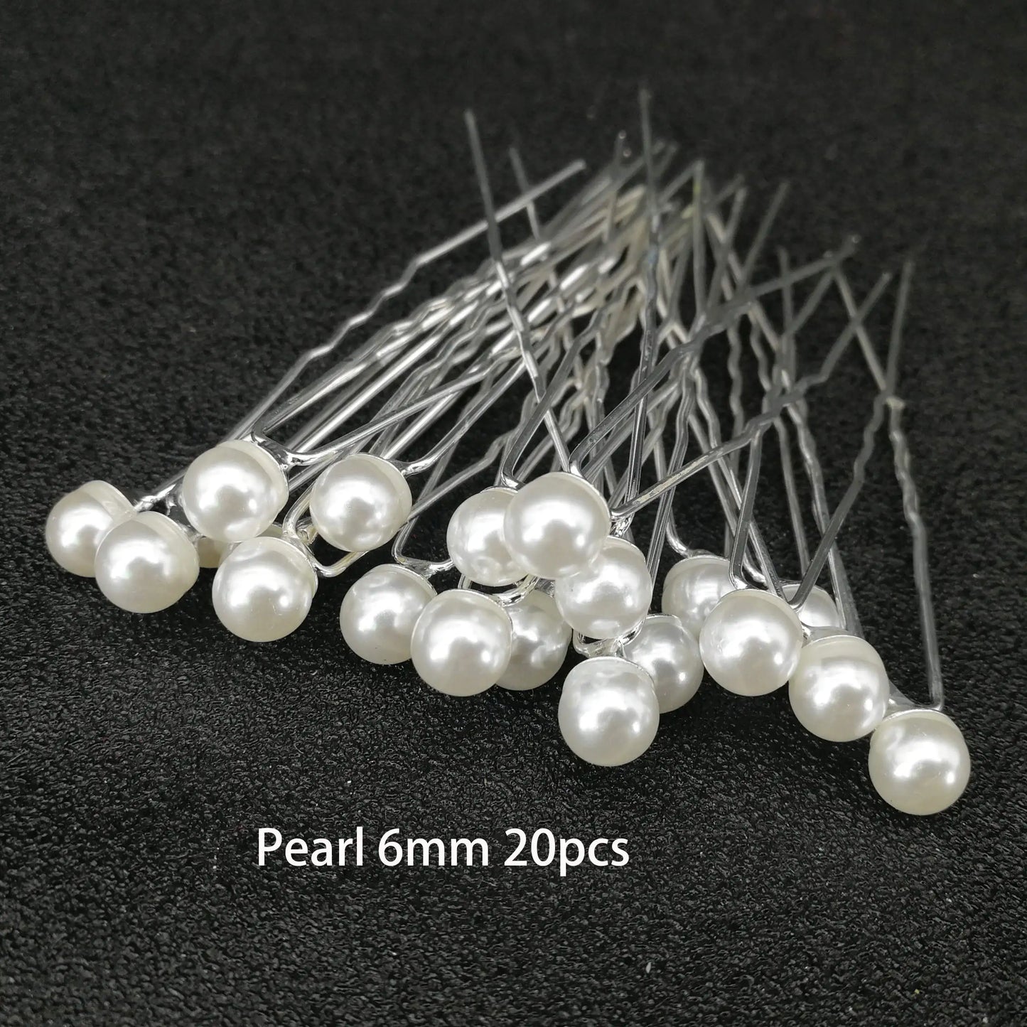 Women U-shaped Pin Metal Barrette Clip Hairpins Simulated Pearl Hair Accessories Hairstyle Design Tools