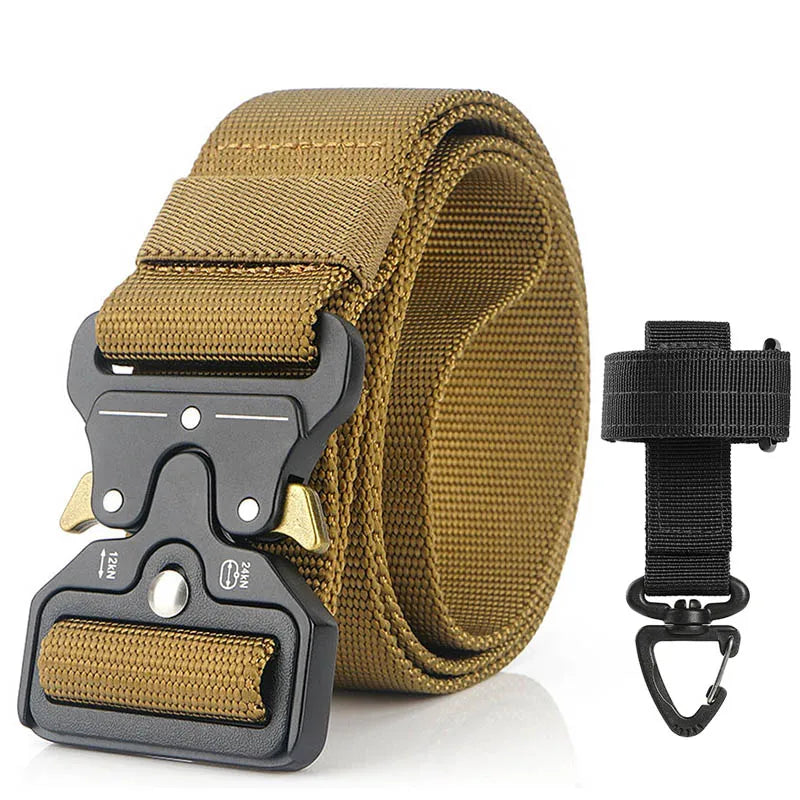 4.3cm Military Belt 1200D Strong Soft Nylon Wide Belt Rust-Proof Metal Buckle Tactical