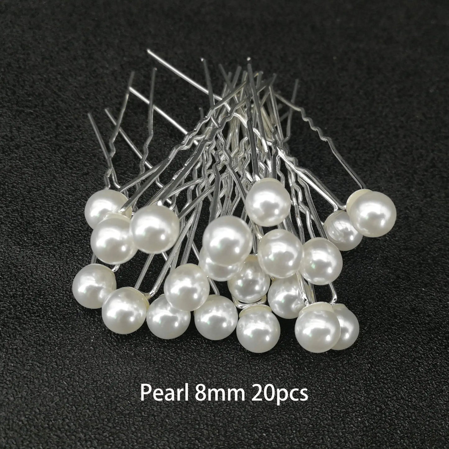 Women U-shaped Pin Metal Barrette Clip Hairpins Simulated Pearl Hair Accessories Hairstyle Design Tools