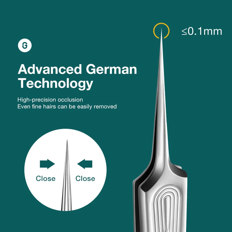 Ingrown Hair Tweezers Needle Nose Pointed Tips Eyebrows Tweezers