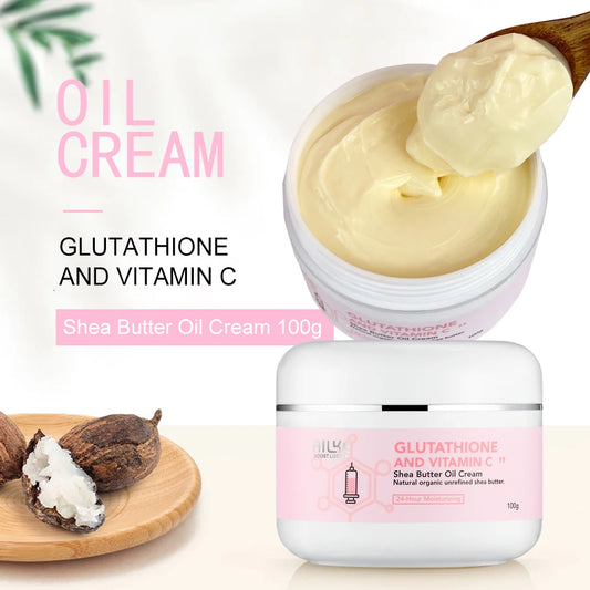 Lightening Cream, Suitable For Face And Body , Shea Butter Oil Natural Intense Hydrating Repair Cracked Skin