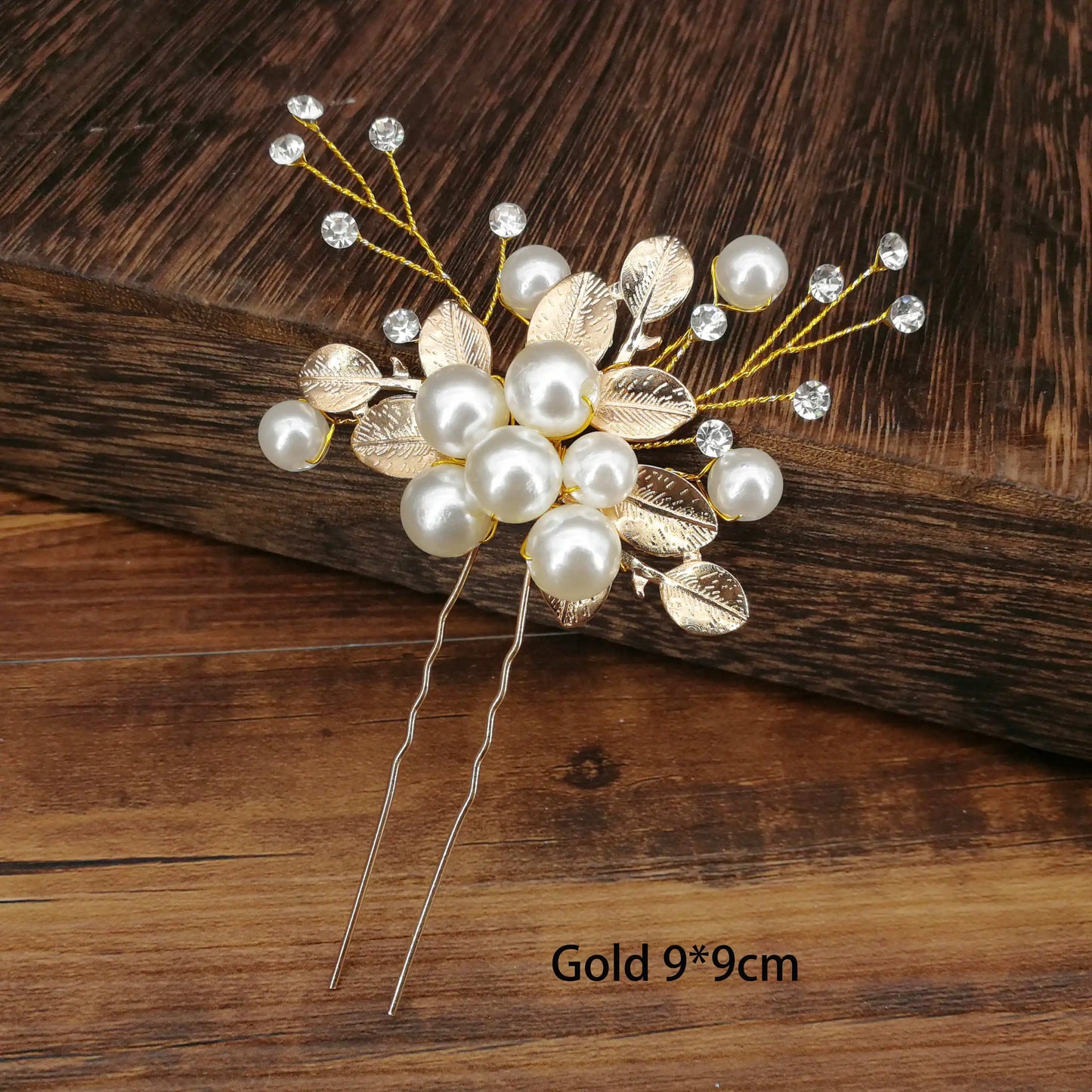 Women U-shaped Pin Metal Barrette Clip Hairpins Simulated Pearl Hair Accessories Hairstyle Design Tools
