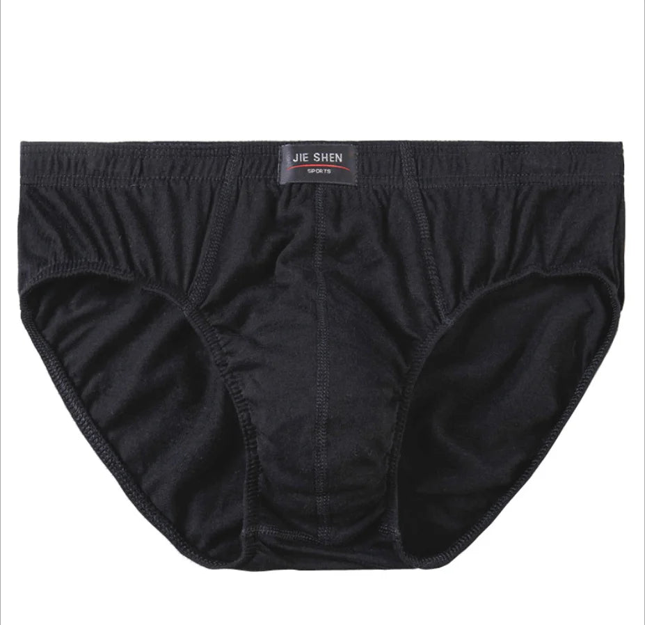 100% Cotton Briefs Mens Comfortable Underpants Man Underwear M/L/XL/2XL/3XL/4XL/5XL 5pcs/Lot