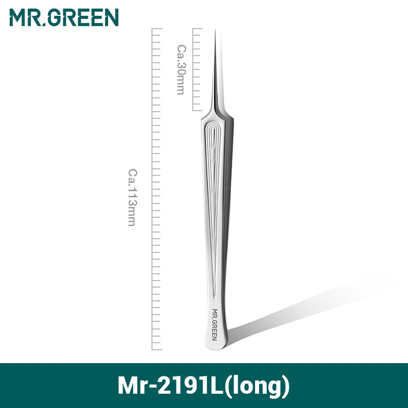 Ingrown Hair Tweezers Needle Nose Pointed Tips Eyebrows Tweezers