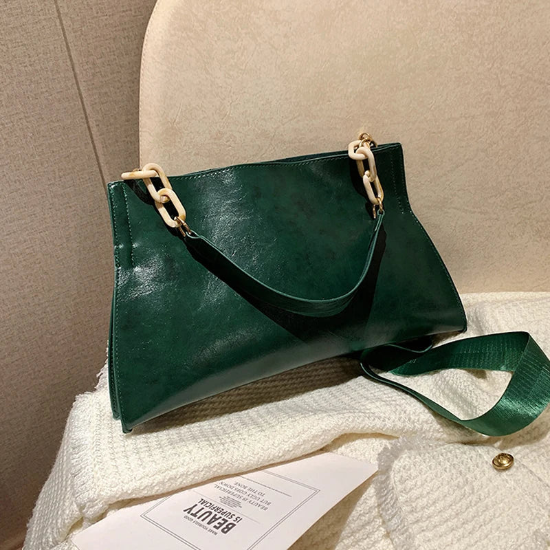 Designer Handbags Women Shoulder Bag Soft Synthetic Leather Crossbody Large Capacity Fashion Female Underarm Bags