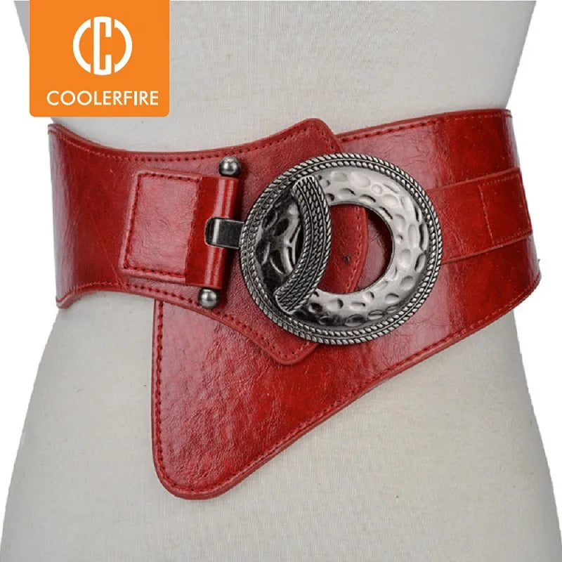 Hot Fashion Women Wide Waist Elastic Stretch Belt  Belts For Women