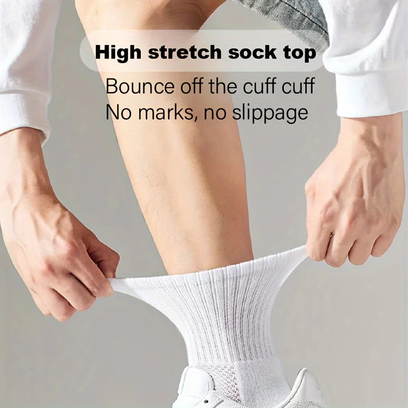 5/15 Pairs Of Socks For Both Men And Women, Towel Sole Casual Ankle Socks, Breathable Sports Socks, Sweat-absorbent