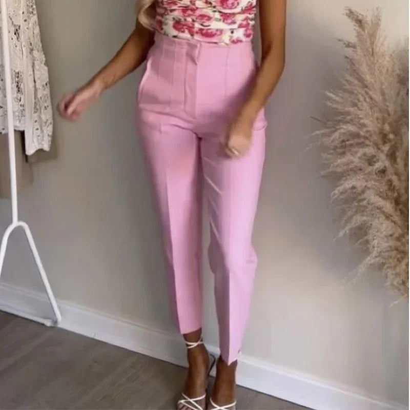 Fashion Office Wear High waist Pants for Women Formal Pants Office outfits Pencil Trousers