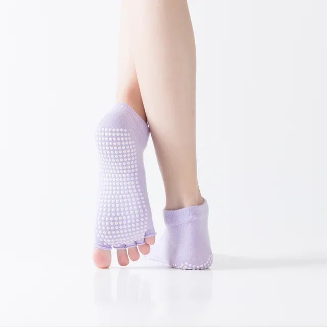Toeless Non Slip Grip Socks for Yoga  Pilates Fitness Gym Sports Anti Slip  Socks