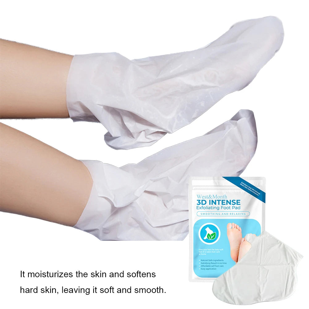 1 Pair Exfoliating Moisture Feet Mask Pedicure Peel Off Dead Skin Remover Foot Care