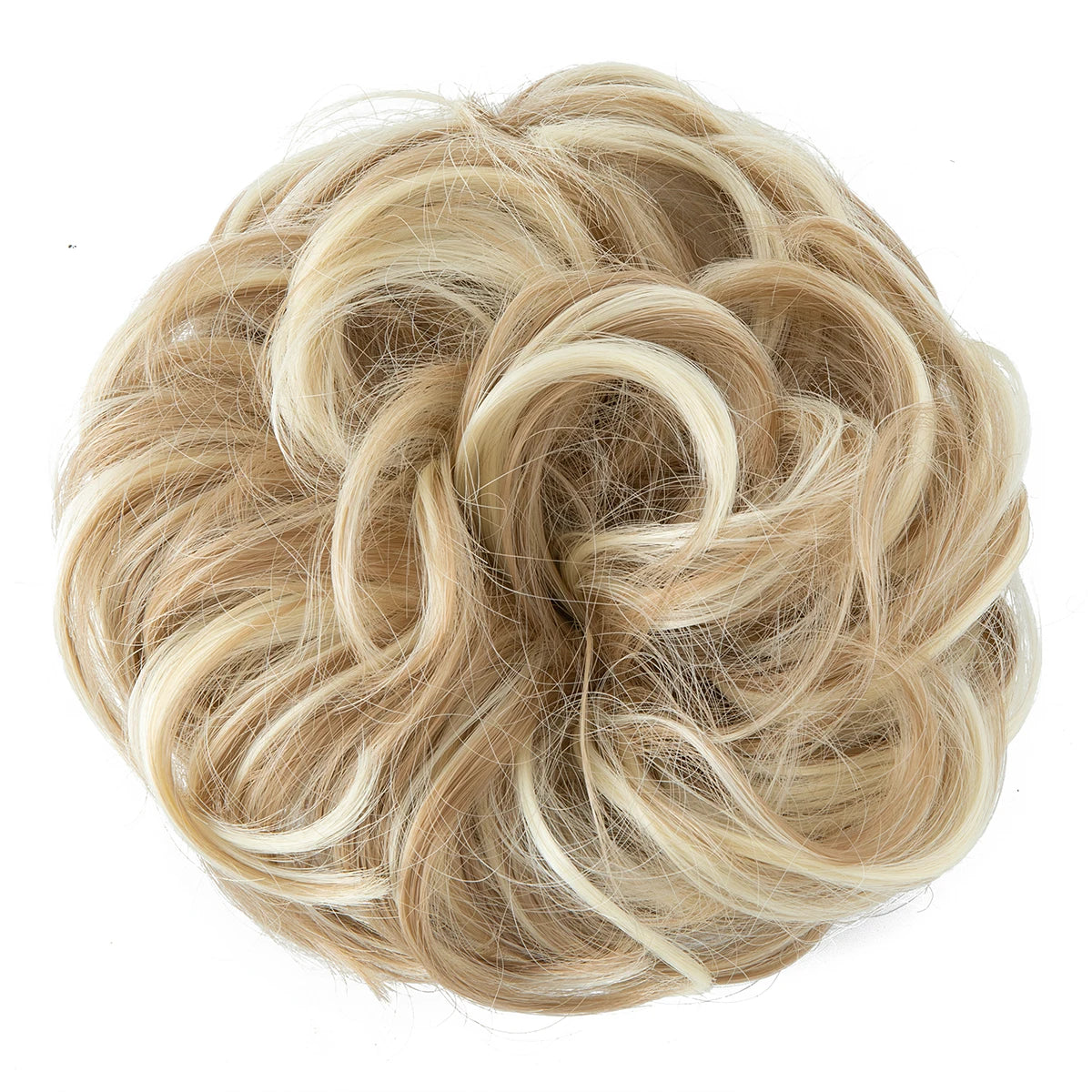 Synthetic Messy hair piece Daily Use Chignon Scrunchies Fake Elastic Hairpiece Blonde Brown Donut Bun For Women