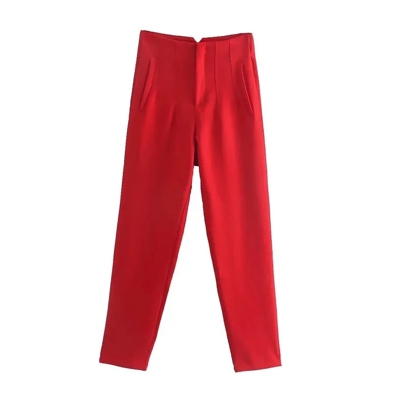 Ladies Pants Office Wear Pants for Women Fashion High waist Formal Pants Office outfits Pencil Trousers