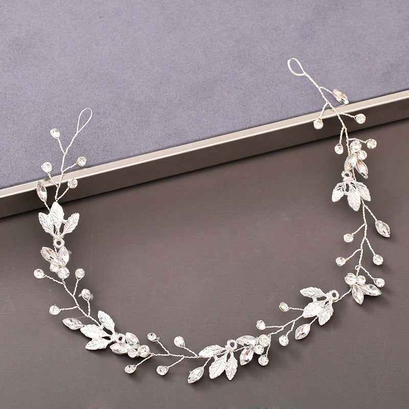 Pearl Crystal  Headband Hairband Rhinestone  Hair Accessories Jewelry Vine For Women