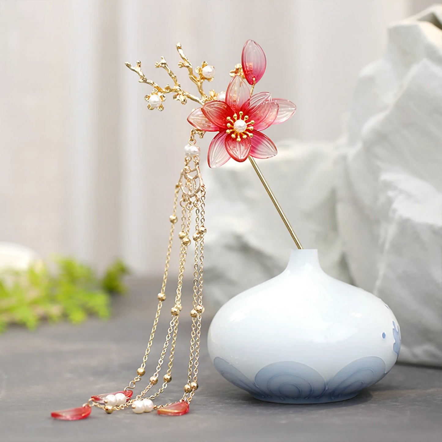 Pearl Rhinestone Flower Hairpins Hair Accessories Pearl Hairpins Flower Hair Pins Hair Ornaments Hair Stick