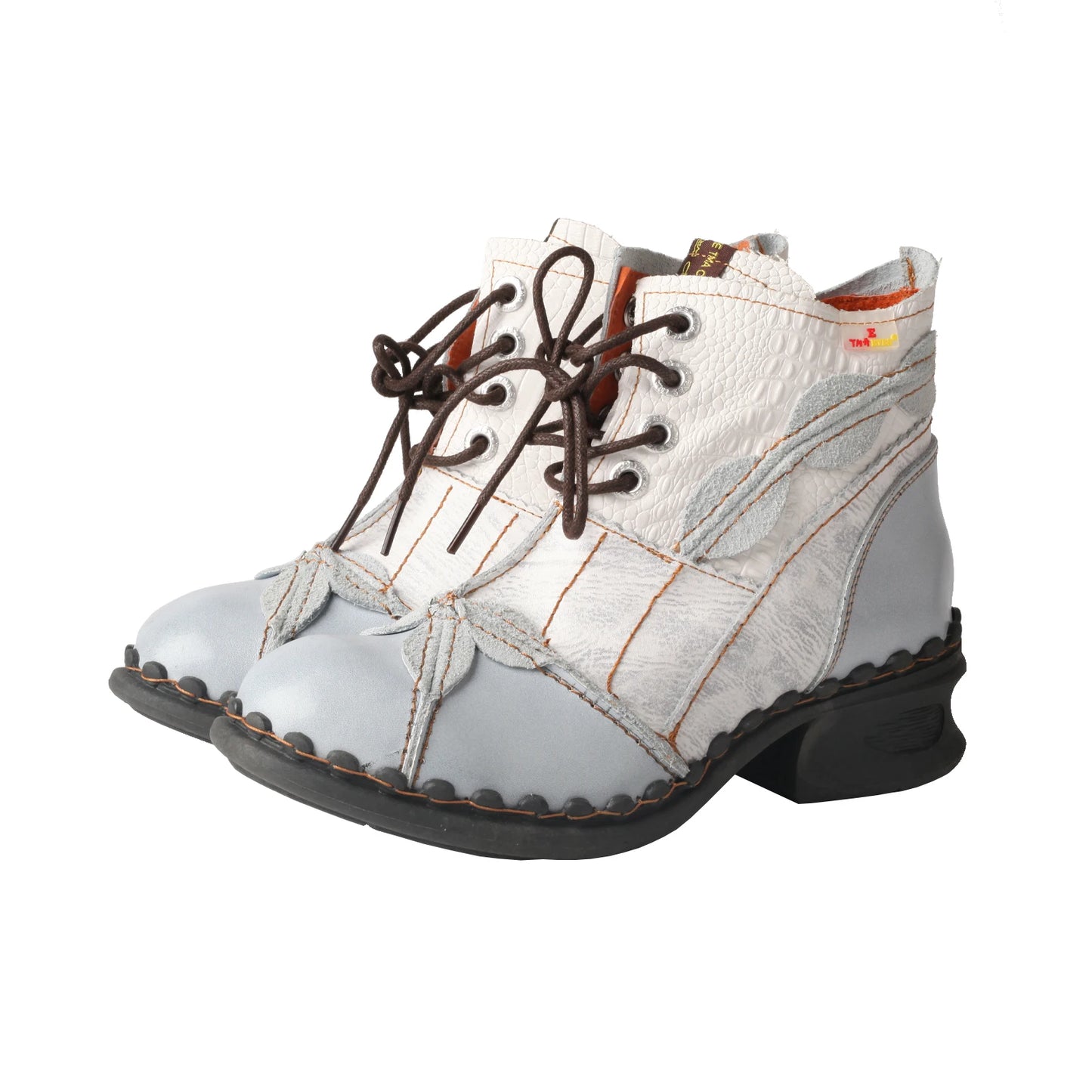 Washed Leather Oxford  Boots