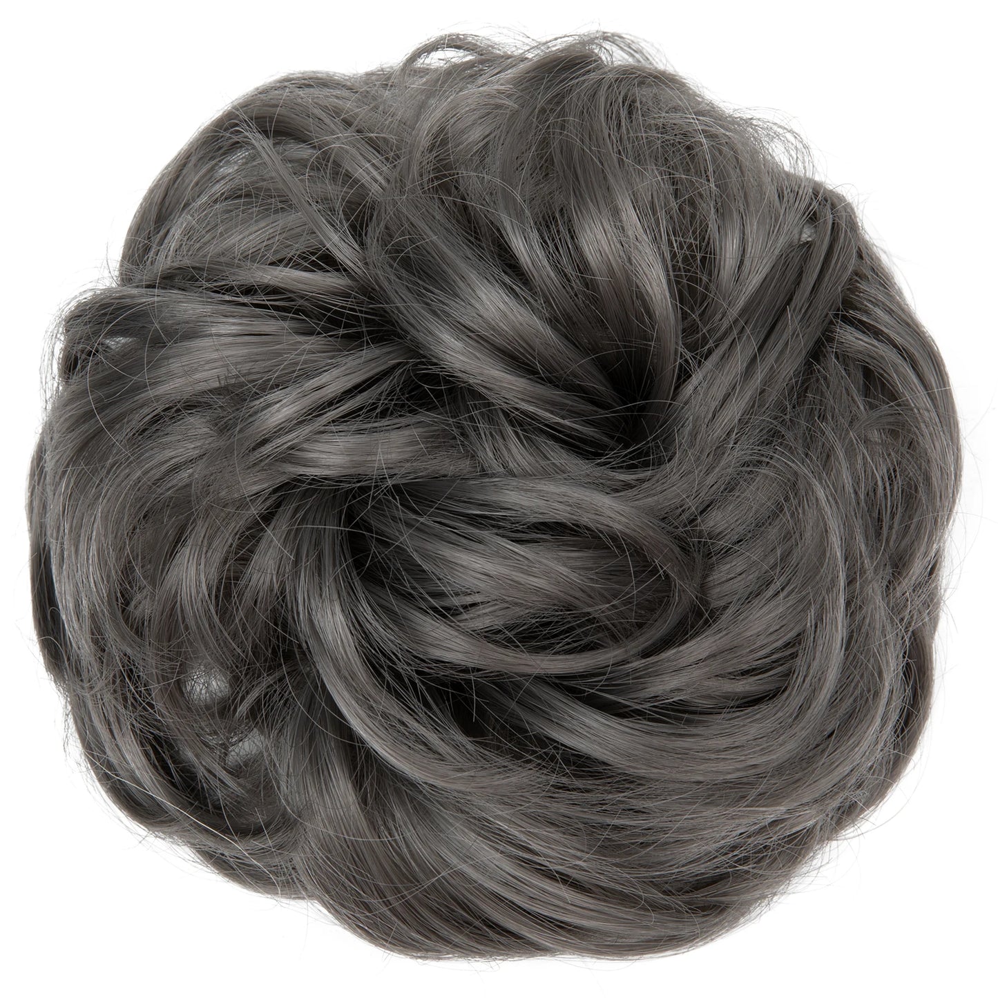 Synthetic Messy hair piece Daily Use Chignon Scrunchies Fake Elastic Hairpiece Blonde Brown Donut Bun For Women
