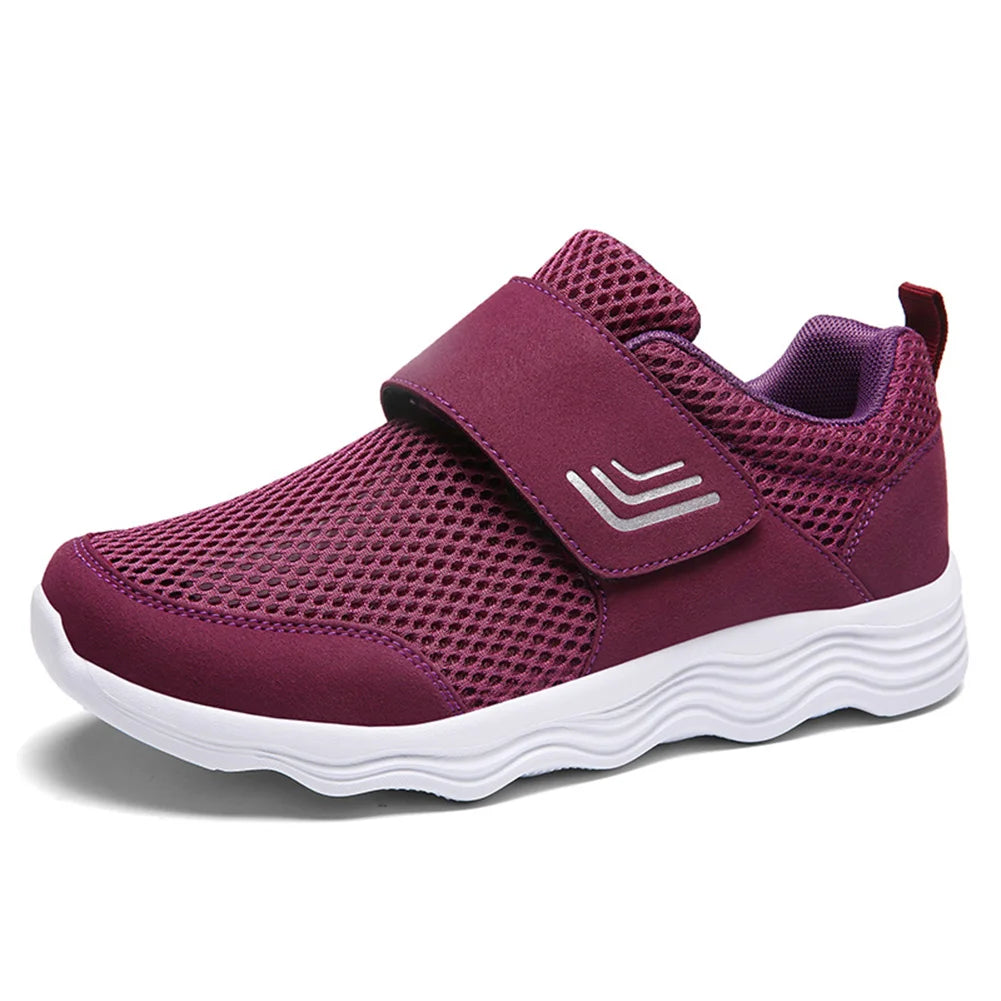 Walking Sneakers Comfortable Fashion Sneakers Adjustable Closure Orthopedic Shoes Lightweight for Swollen Feet