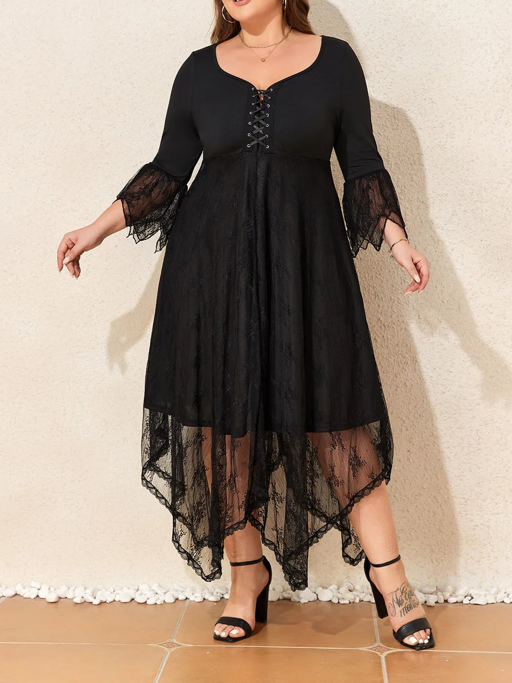 Gothic Lace Dress Vintage