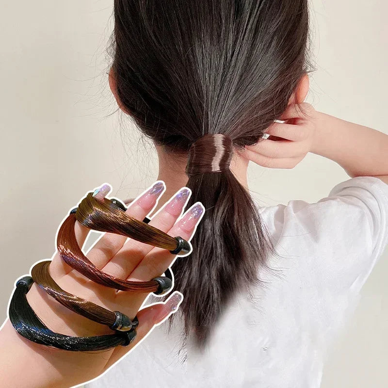 1pc Invisible Seamless Ponytail Headband Hair Band Rubber Bands Women Girls High Elastic Hair Ropes Hair Headdress