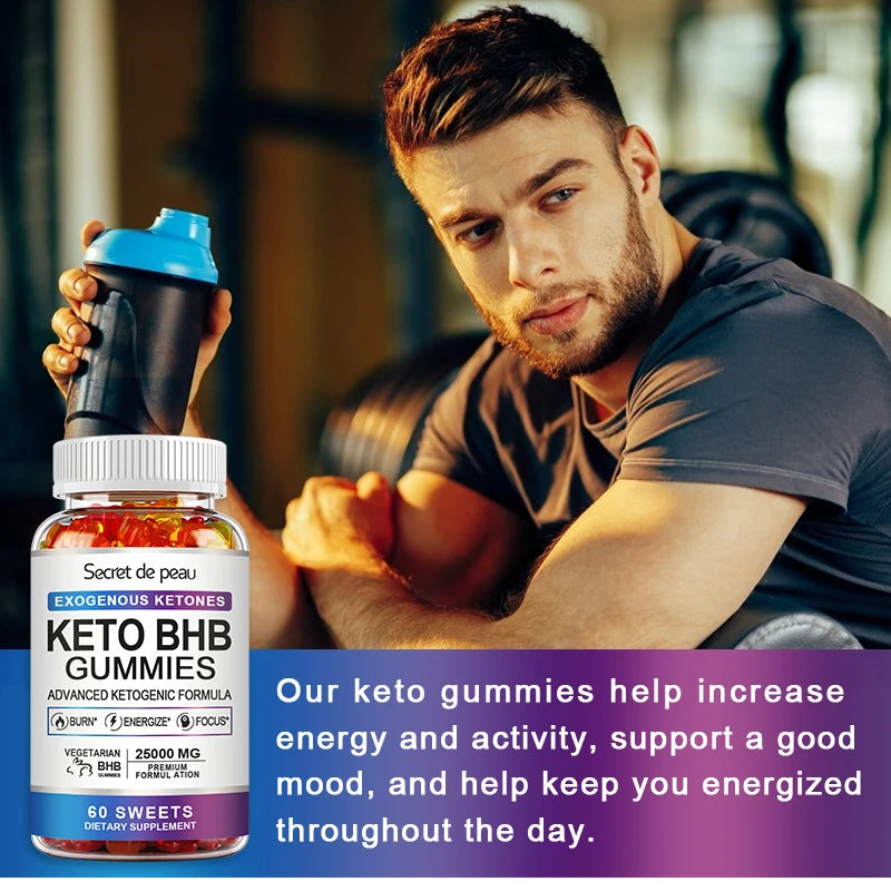 Keto ACV Gummies – Apple Cider Vinegar Supplement for Daily Wellness, Digestion & Detox Support – 5 x 60pcs, US