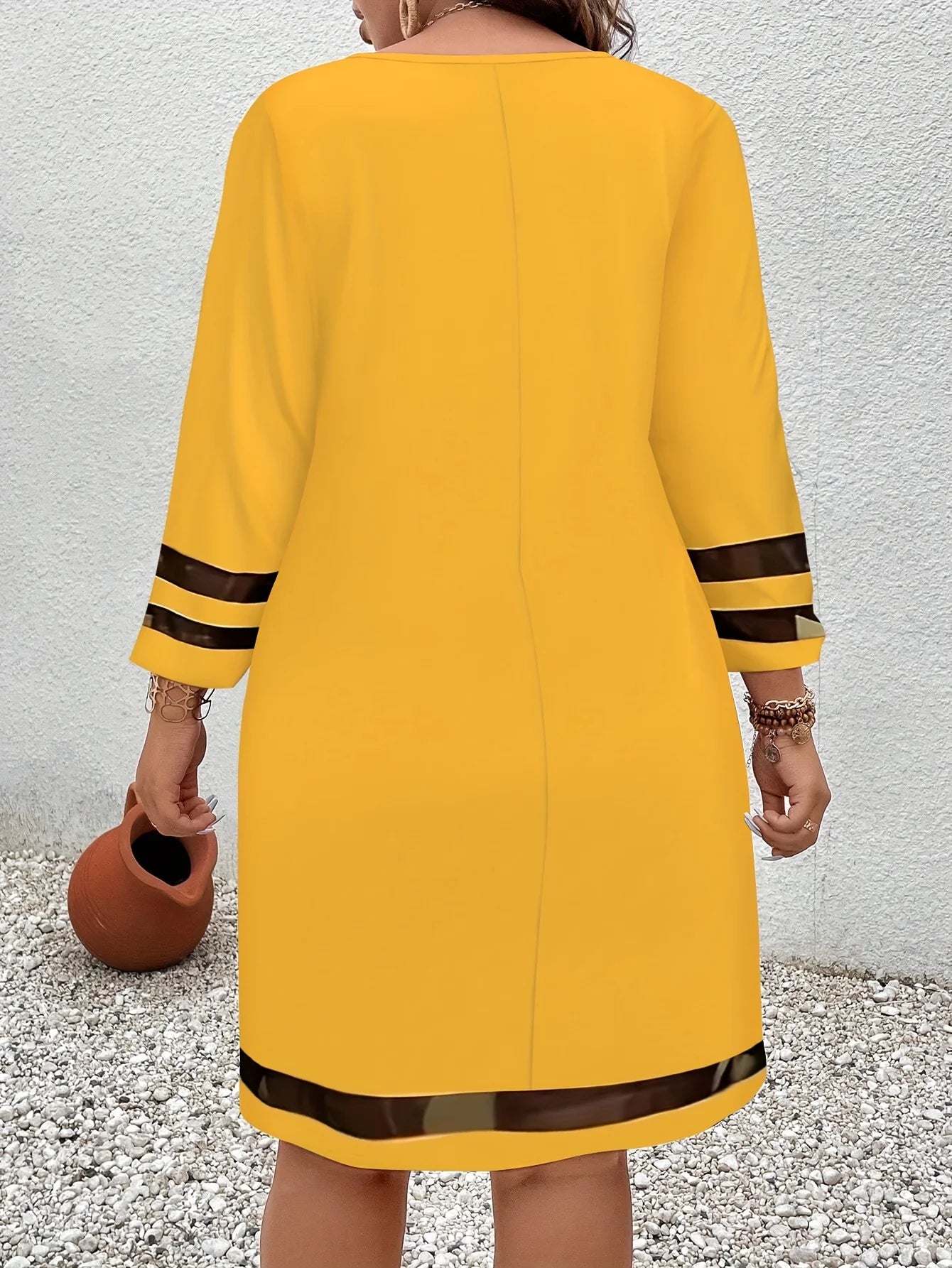 Plus Size Fashion Elegant Women's Dress Loose Casual Dress