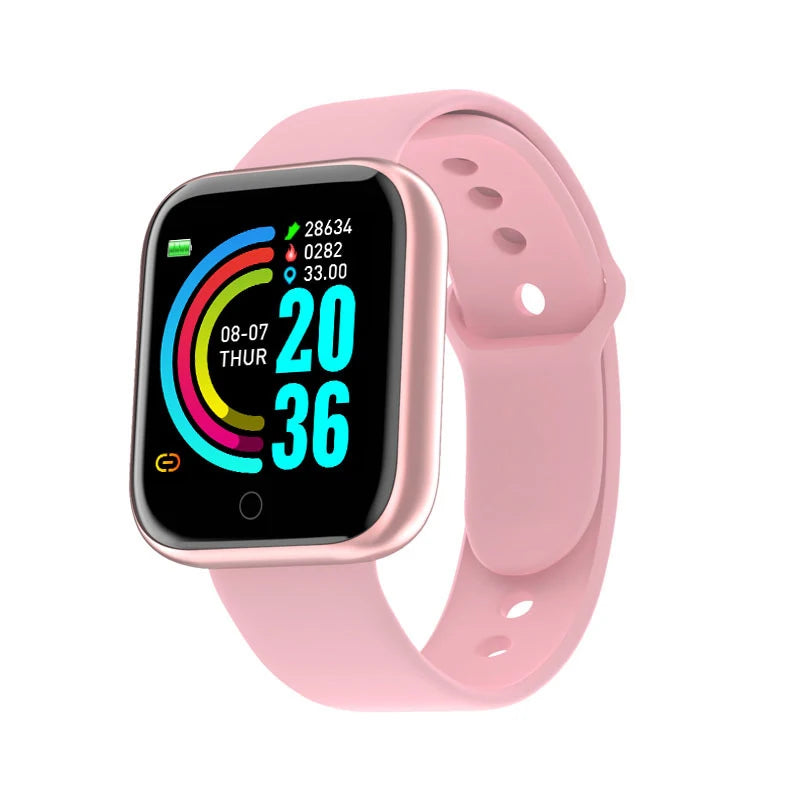 Multifunction Bluetooth Smartwatch – Phone, Music, Sports, White, Y68 D20