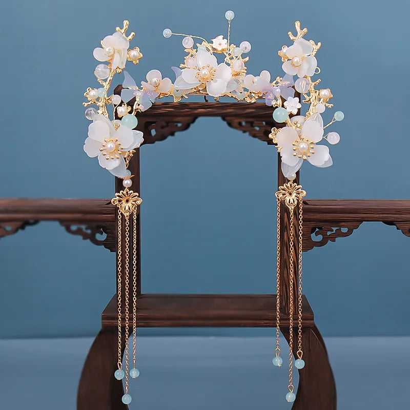 Hair Accessories & Earrings Set Hair Clip Hairpins Hair comb Bridal Headdress Retro Hair Accessories Headwear Gift Earrings