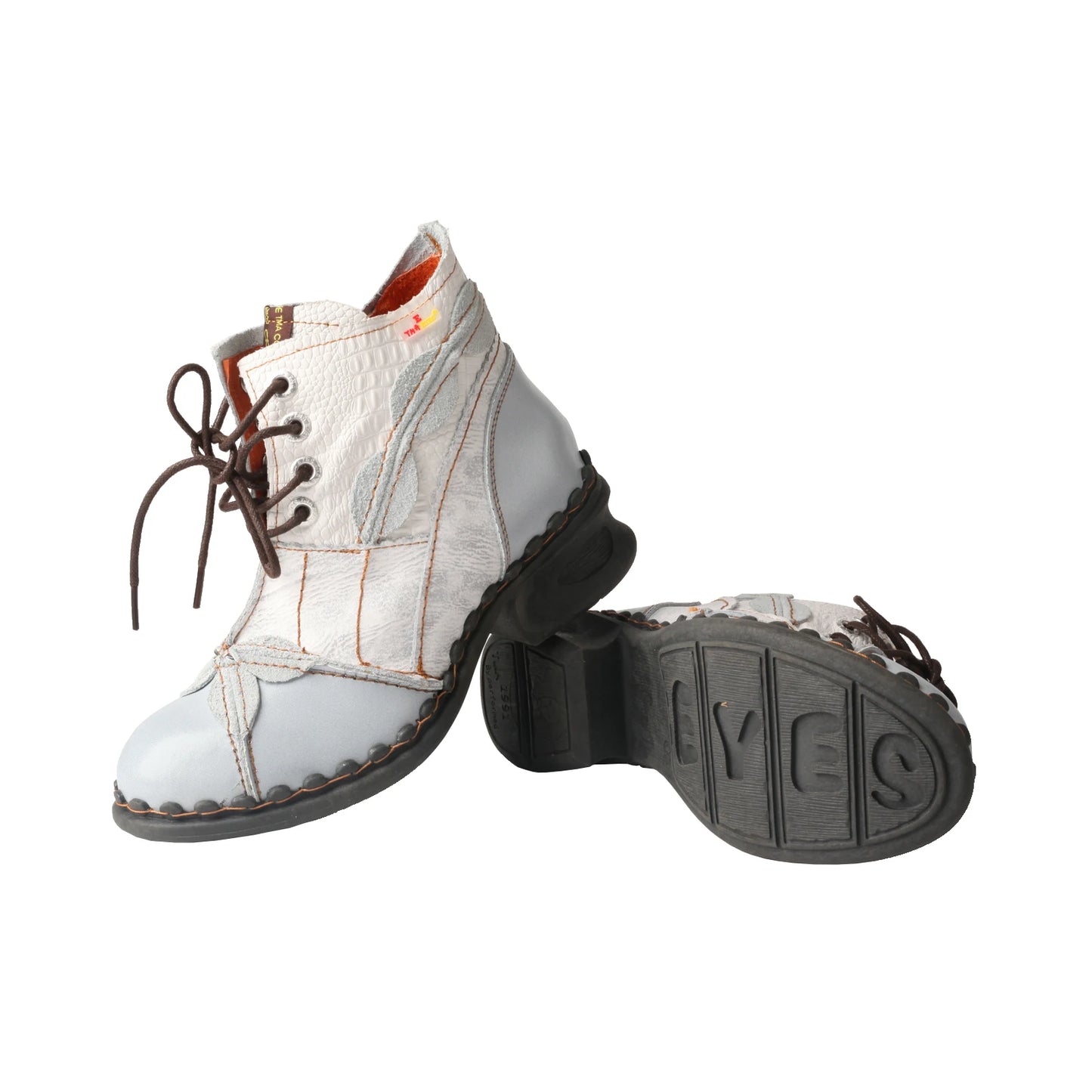 Washed Leather Oxford  Boots
