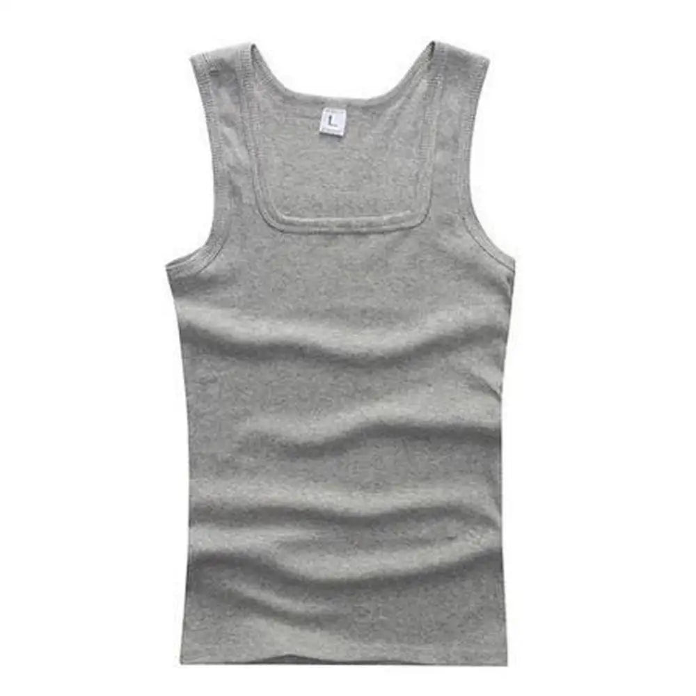 HOT Summer Plus Size Tank Tops 100% Pure Cotton Sleeveless Fitness T-shirt Elastic Bodybuilding Vest