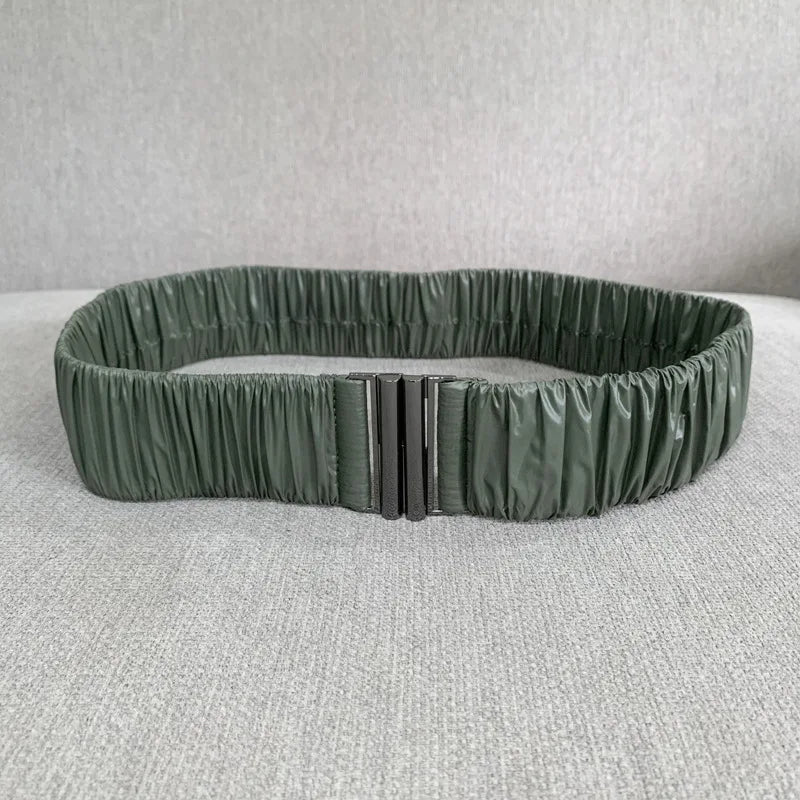 Elastic Waist Belt Cinch Stretch Waistband Buckle