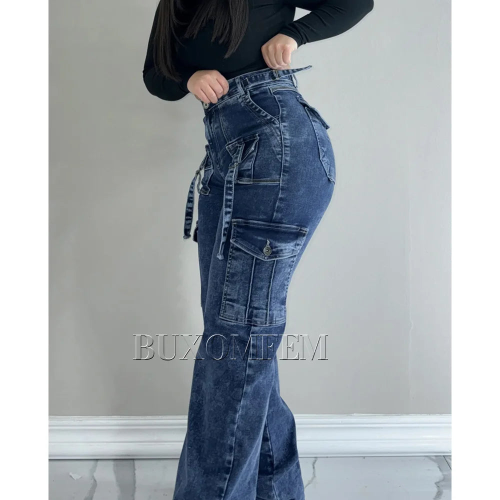 Multi-Pocket Cargo Jeans