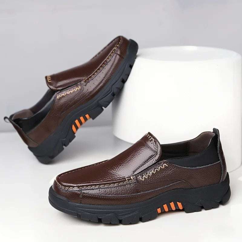 Leather Shoes for Men Wedding Formal Oxfords Business Casual Office Work Shoes for Men Classic Luxury Pointy Men's Dress Shoes
