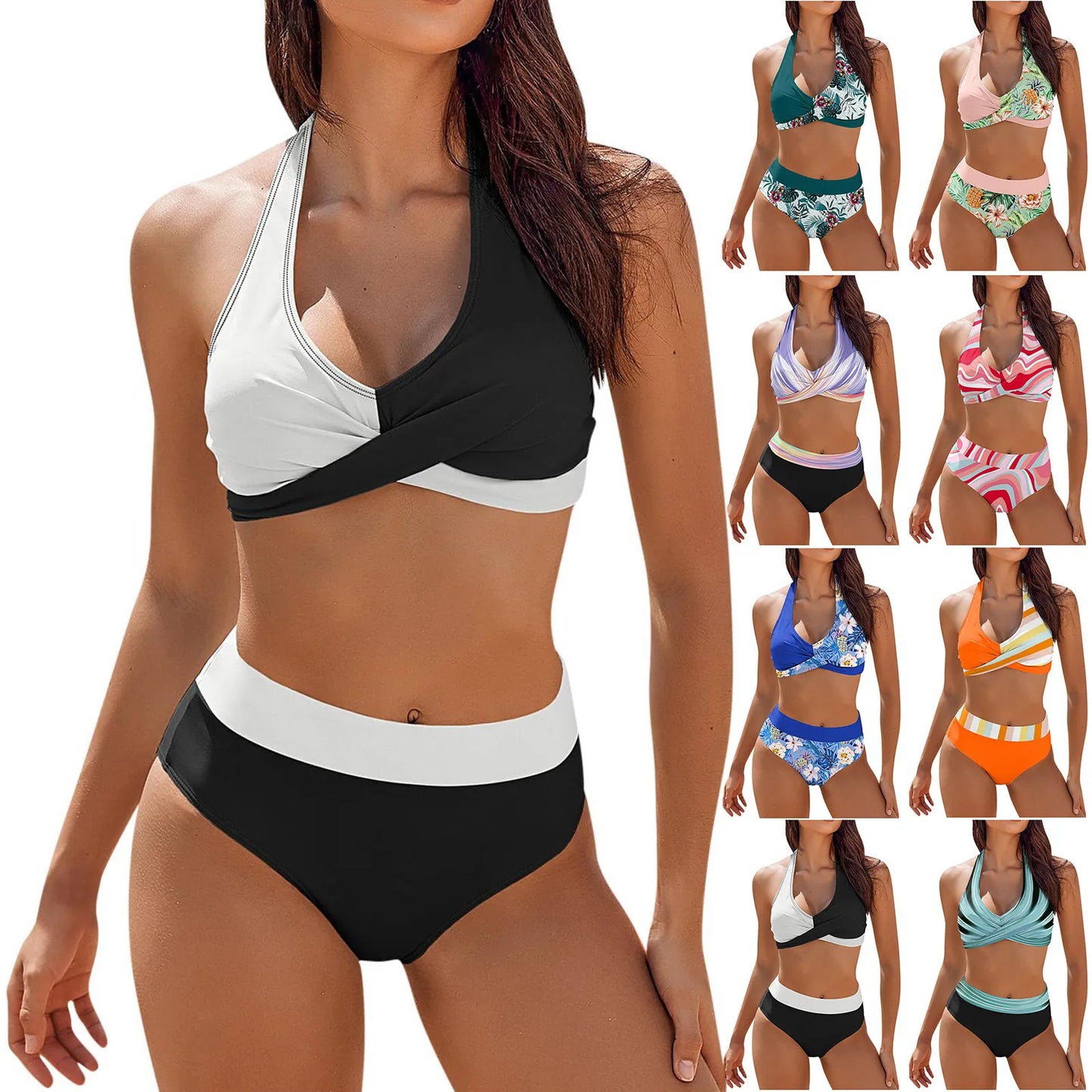 Sexy Bikini Push Up Swimwear Women Swimsuit Tanga Swimming Bathing Suit 2 Piece Set