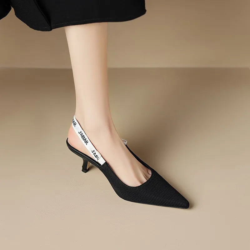 Sexy Pointed Toe Sandals  Slingback Shoes  High Heel Slippers Pumps
