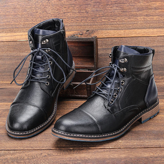 Retro Men Ankle Boots Outdoor Casual Fashion Men Boots
