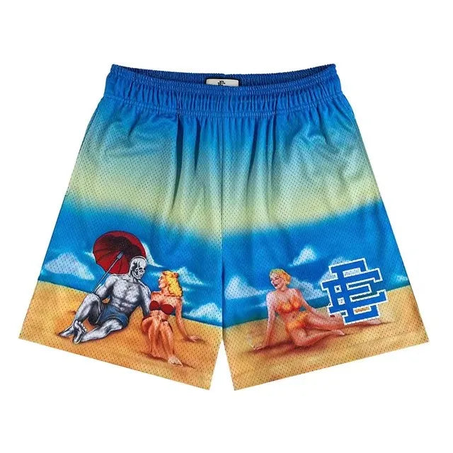Beach Board Shorts fitness Training Workout Sport Short  Jogging Mesh Casual Shorts