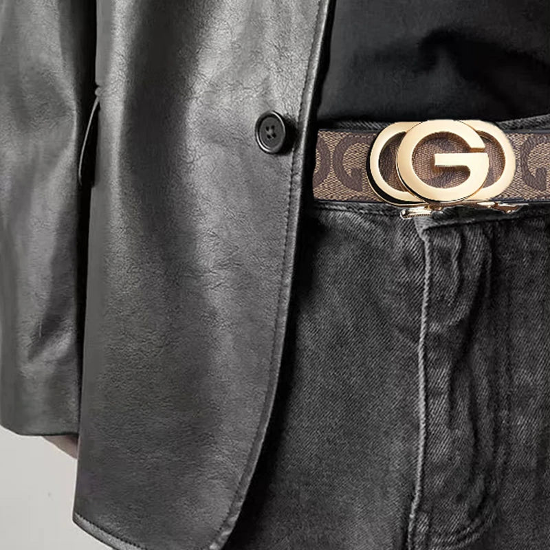 "G" Print Fashion Belt Banquet High-End Atmosphere