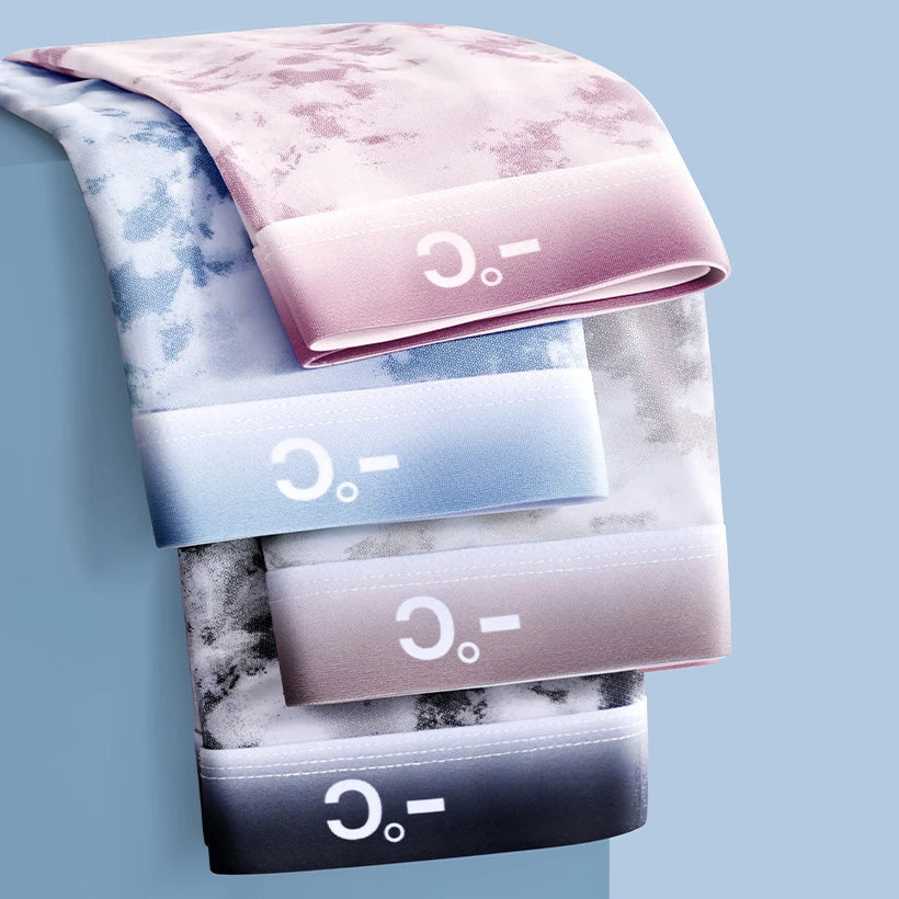 4pcs Boxer Shorts Men's Ice Silk Underwear Cool Underpants Breathable Sexy Thin U Convex Lingerie