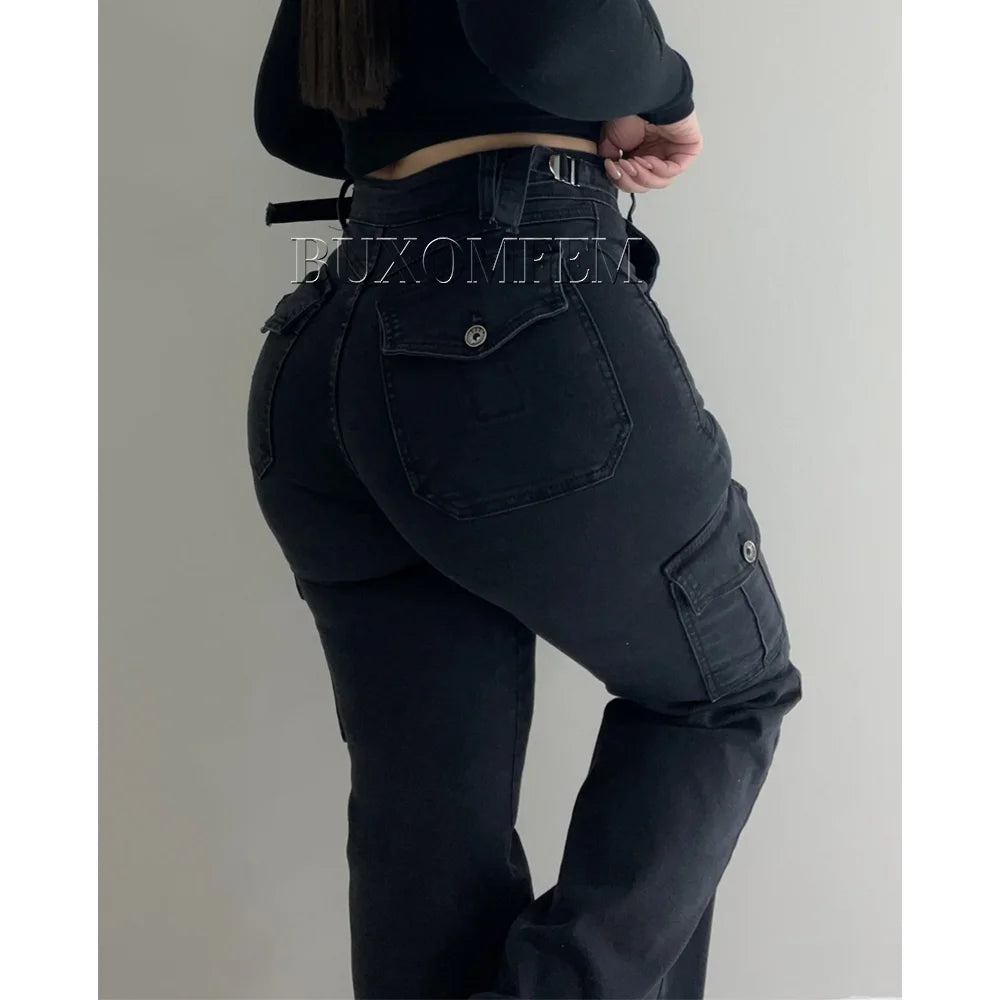 Multi-Pocket Cargo Jeans