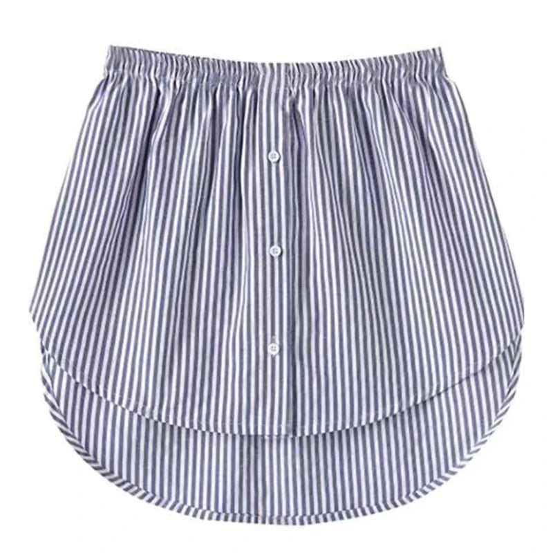 Detachable Underskirt Women Fake Shirt Irregular Skirt Tail Blouse Hem Cotton Extender Fake Hem Mini Skirt Fake Hem 6 Sizes
