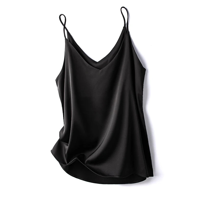 Summer Camisole Slim Vest Sexy Women Sleeveless V-Neck Tee Tank Tops Female Solid