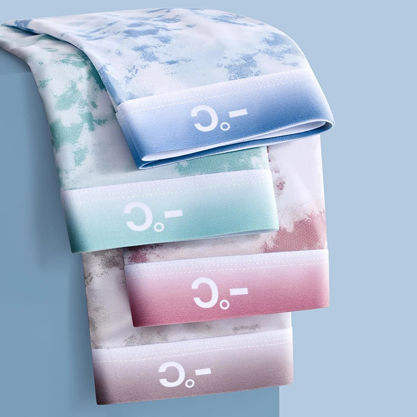 4pcs Boxer Shorts Men's Ice Silk Underwear Cool Underpants Breathable Sexy Thin U Convex Lingerie
